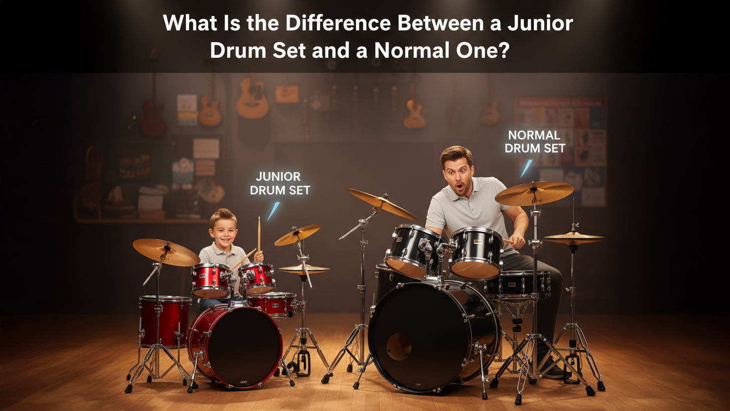 What Is the Difference Between a Junior Drum Set and a Normal One?
